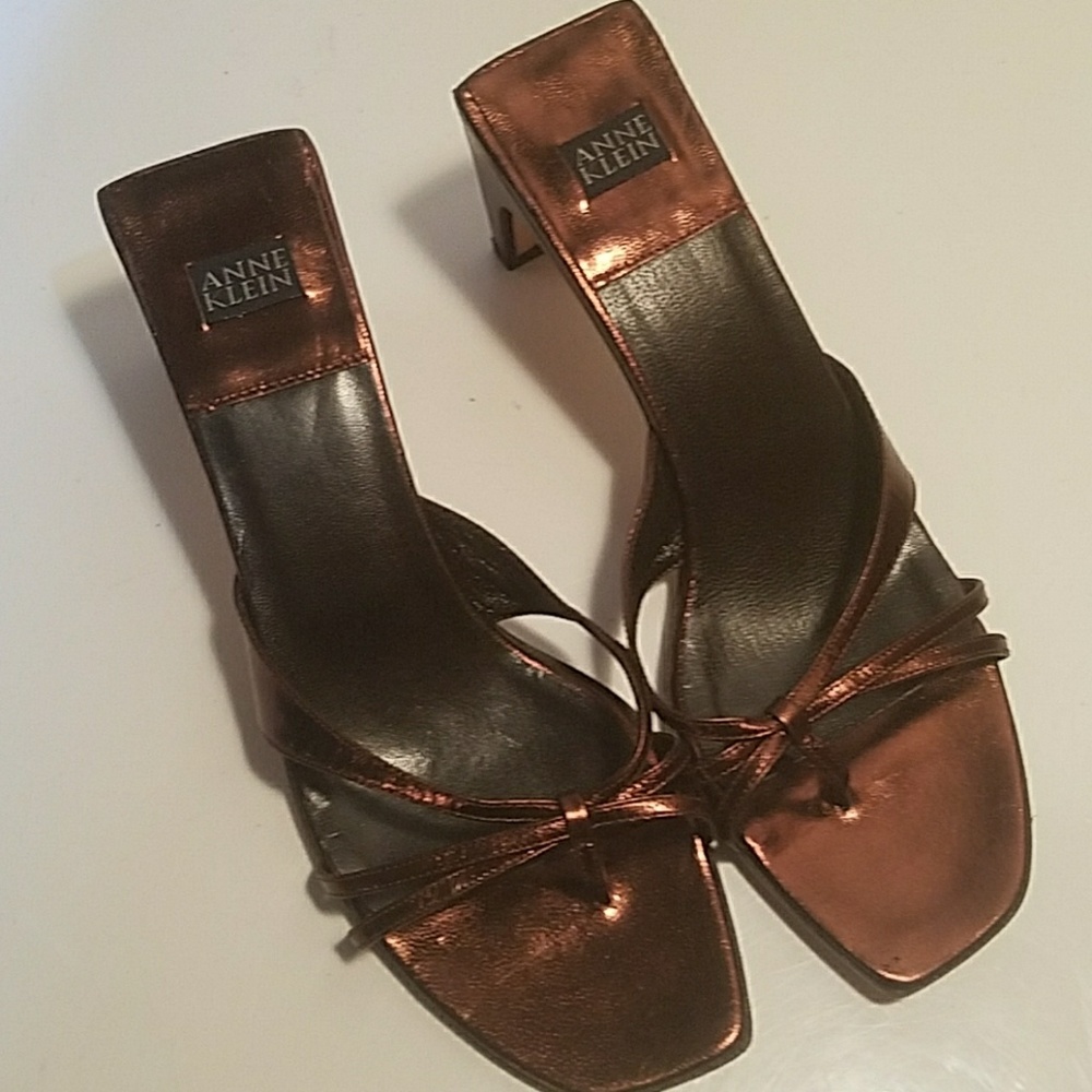 Anne Klein Bronze Sandals